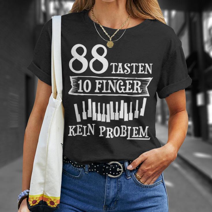 Musician 88 Keys 10 Finger Pianist Piano Teacher T-Shirt Geschenke für Sie