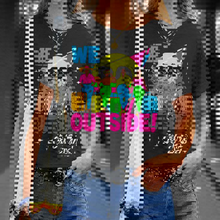 We Outside Girls Trip 2025 Afro Girls Black Together T-Shirt Gifts for Her