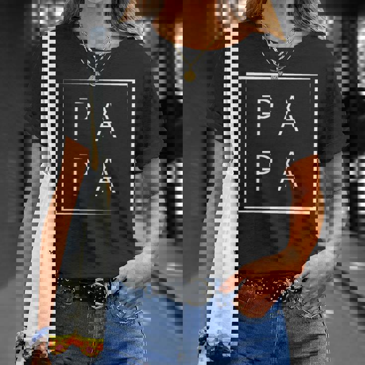Papa Idea Original Del Día Del Padre Para Hombre Papa Camiseta unisex Regalos para ella
