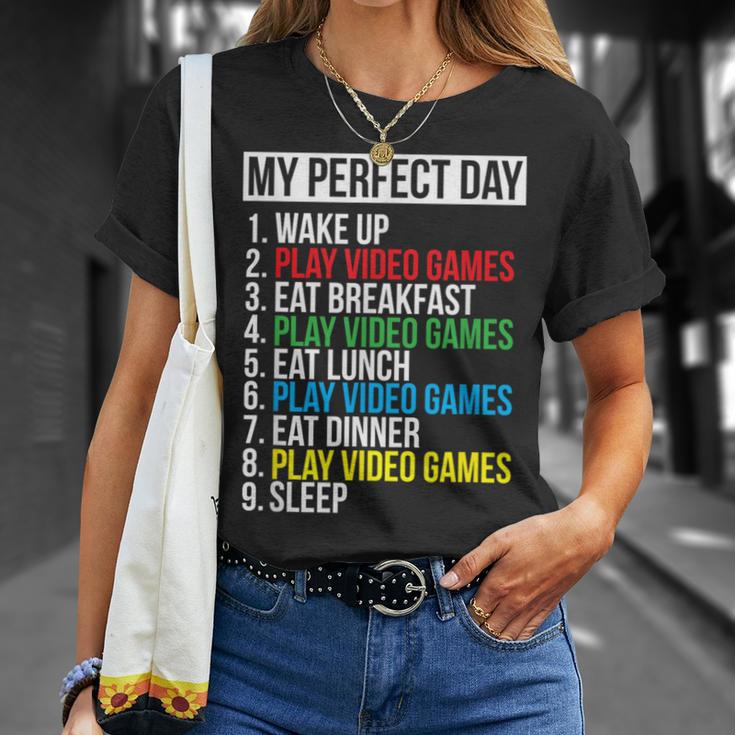 My Perfect Dayideo Games Cool Gamer T-Shirt Geschenke für Sie