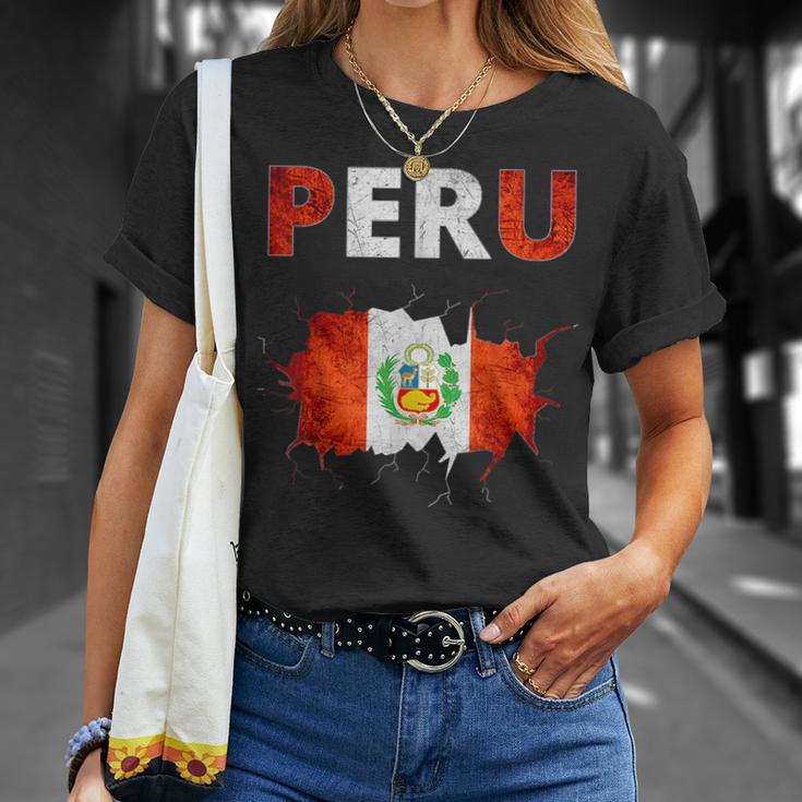 Peru Football Jersey Quali Peru Flag T-Shirt Geschenke für Sie