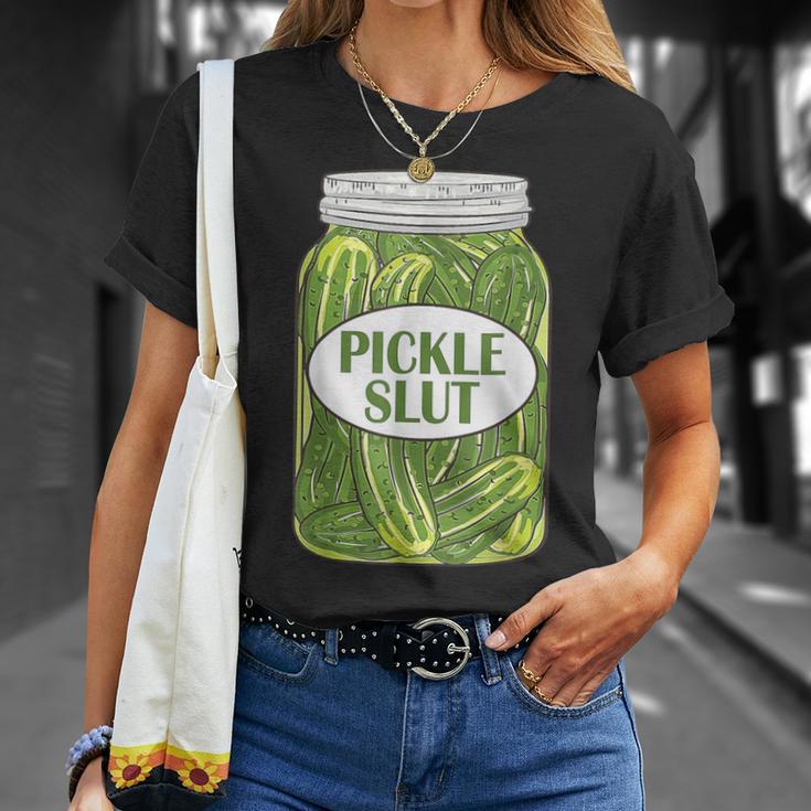 Pickle A Girl Who Loves Pickles Canning Food Quote T-Shirt Geschenke für Sie