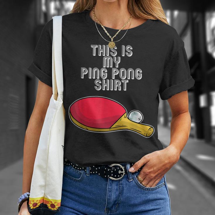 Ping Pong Hobby Table Tennis Slogan T-Shirt Geschenke für Sie