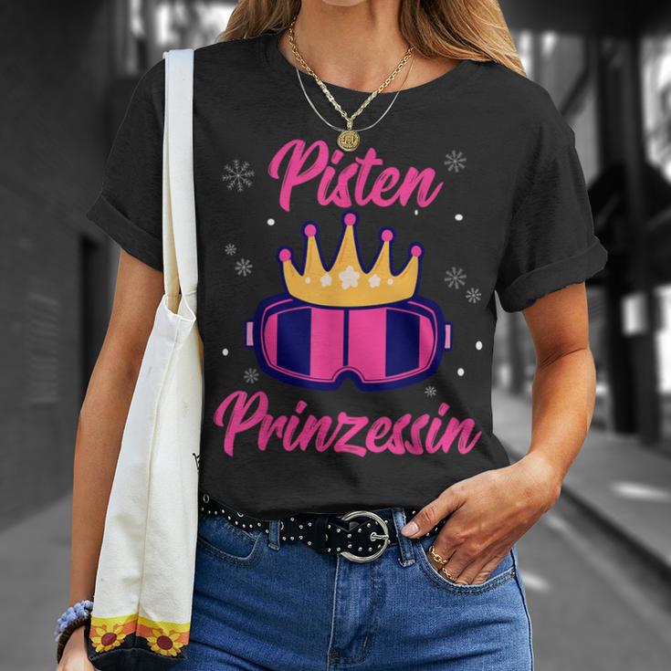 Pisten Prinzessin Skifahren Skiurlaub Snowboard Apres Ski T-Shirt Geschenke für Sie