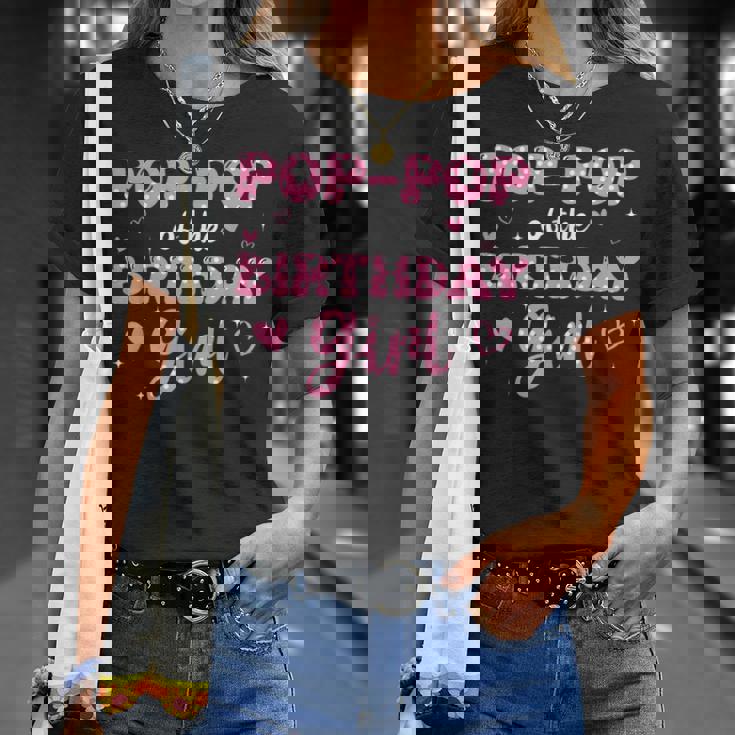 Pop-Pop Of The Birthday Pink Girl Matching Family T-Shirt Gifts for Her