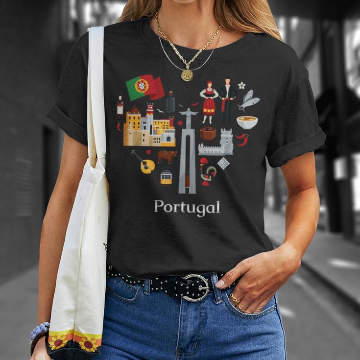 Portugal Lisbon Card Icon Traditional Keepsake T-Shirt Geschenke für Sie