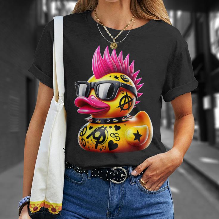 Punk Duck Duckling Punk Rocker Animal Lover T-Shirt Geschenke für Sie