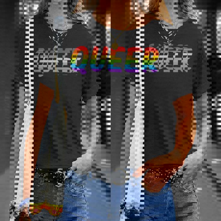 Queer Shirt LGBT Pride Gay Lesbian LGBTQ Shirt Women Men T-Shirt Gifts for Her