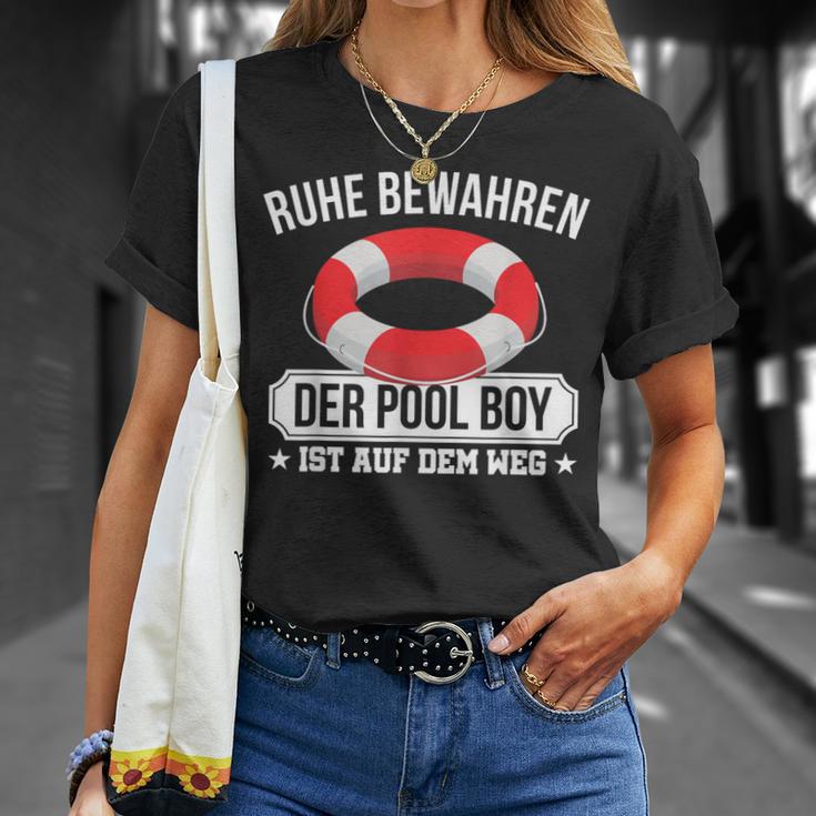 Quiet Keep The Pool Boy Lifeguard Pool Boy T-Shirt Geschenke für Sie