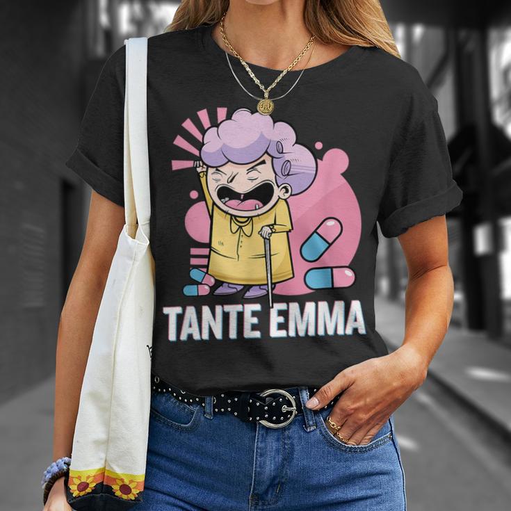 Raver Aunt Emma Ballern Techno Edm Rave Dj T-Shirt Geschenke für Sie