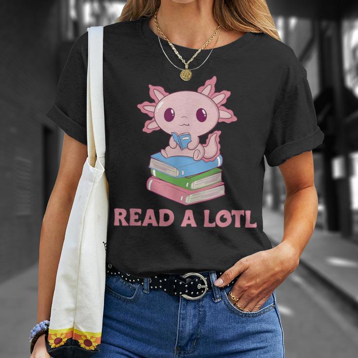 Read A Lotl Like An Axolotl Cute Books Axolotl T-Shirt Geschenke für Sie