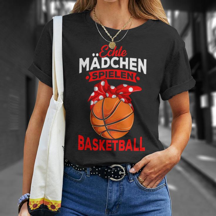 Real Girls Play Basketball Basketball Children's T-Shirt Geschenke für Sie