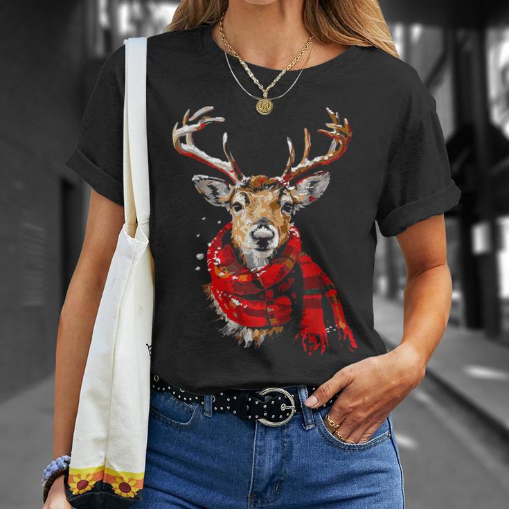 Reindeer Graphic Illustration Reindeer T-Shirt Geschenke für Sie