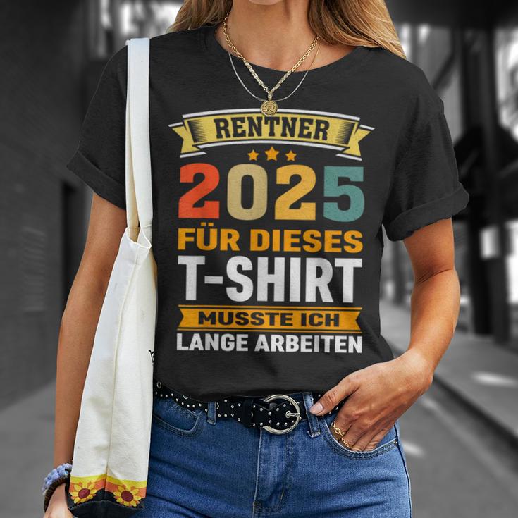 Retirement 2025 Retirement Pension Decoration Retirees 2025 T-Shirt Geschenke für Sie