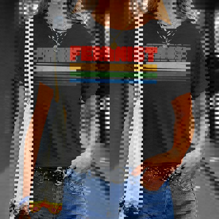Retro Feminist 70S Style Feminism S T-Shirt Geschenke für Sie