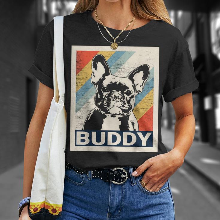 Retro French Bulldog For And Women T-Shirt Geschenke für Sie