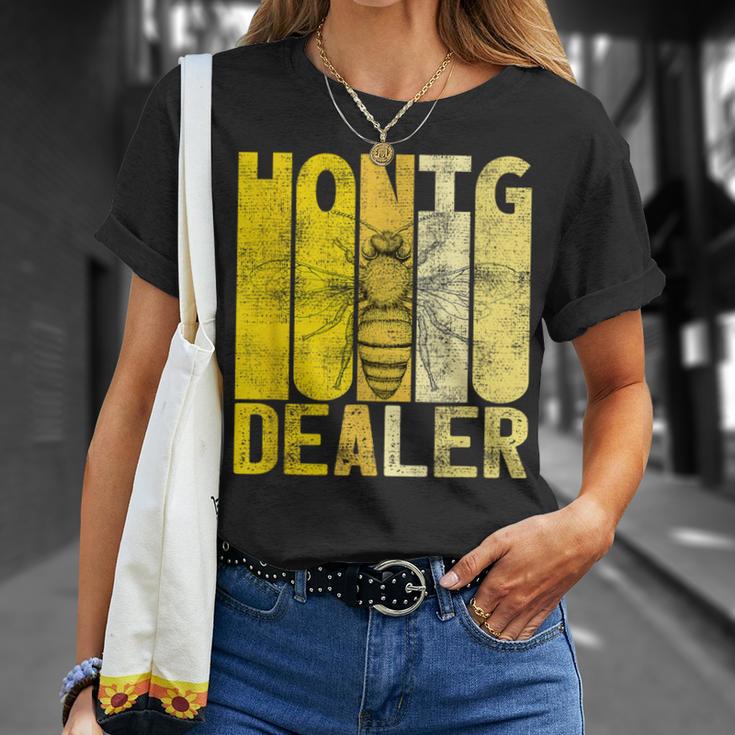 Retro Honey Dealer Beekeeper Bee Beekeeper T-Shirt Geschenke für Sie