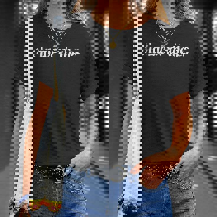 Retro Vintage I Have Rabies Meme Sarcastic T-Shirt Gifts for Her
