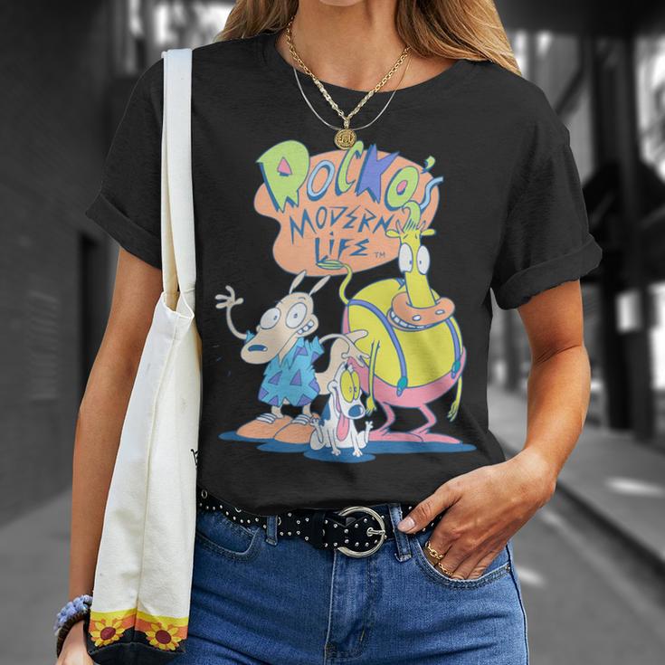 Rocko's Modern Life Group Shot Best Friends Classic Logo T-Shirt Geschenke für Sie