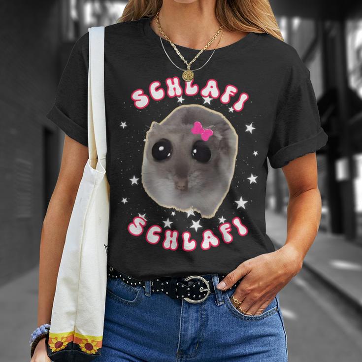 Sad Hamster Schlafi Pyjamas Cute Hamstie Meme T-Shirt Geschenke für Sie