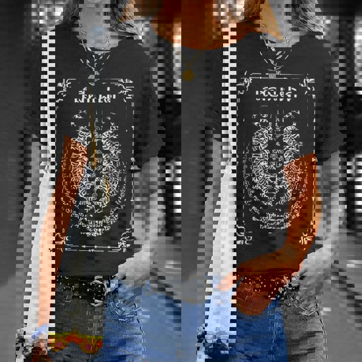 Sak Yant Tigres Gemelos Recuerdo Tatuaje De Yantra Tailandia Camiseta unisex Regalos para ella