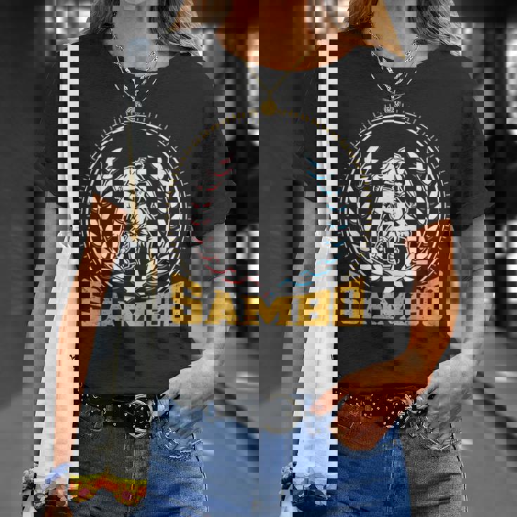 Sambo Cazas Artes Marciales Entrenador Formación Camiseta unisex Regalos para ella