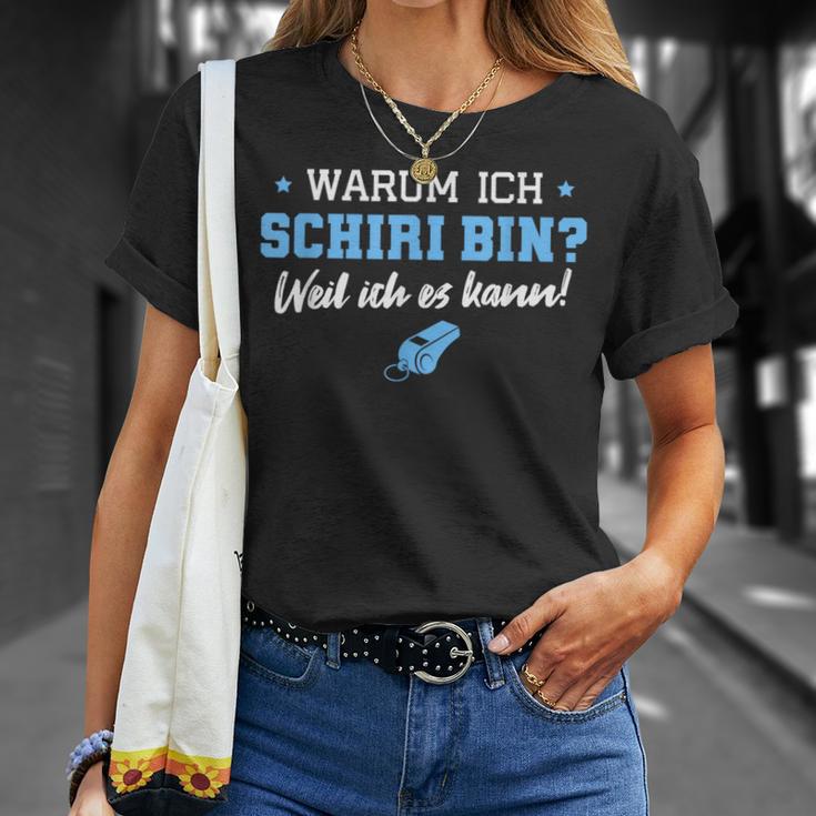 Schiri Weil Ich Es Kann Impartiteiischer Referee T-Shirt Geschenke für Sie