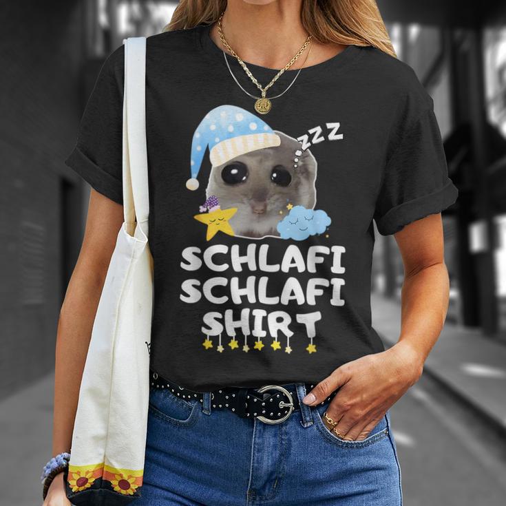 Schlafi Schlafi Sad Hamster Cute Hamstie T-Shirt Geschenke für Sie