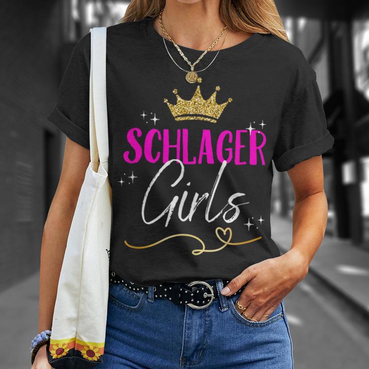 Schlager Girls Schlager Women's Outfit Schlager Party Women's T-Shirt Geschenke für Sie