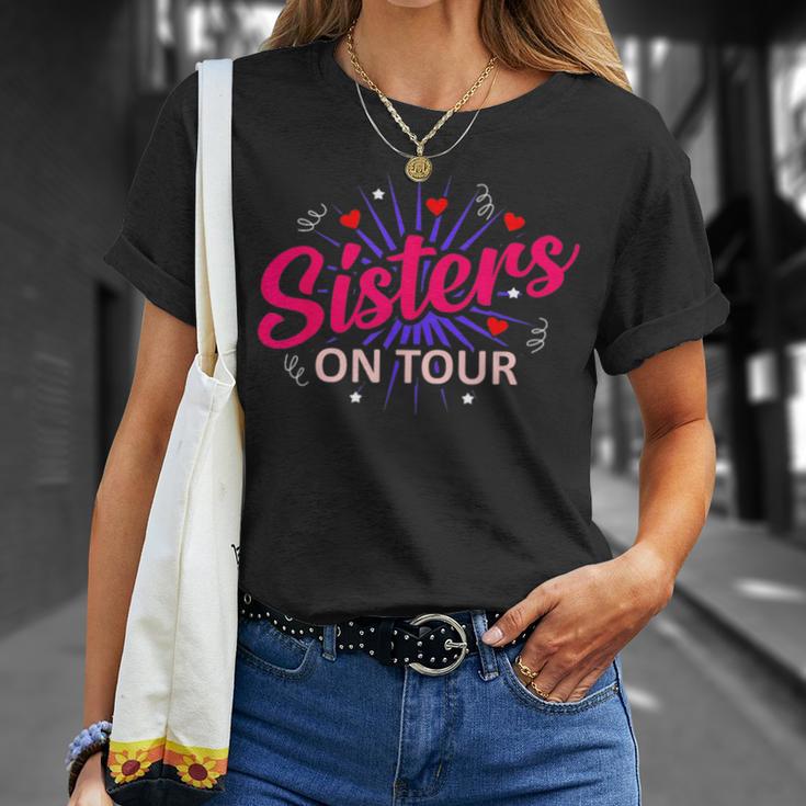 Schwester Sisters On Tour T-Shirt Geschenke für Sie