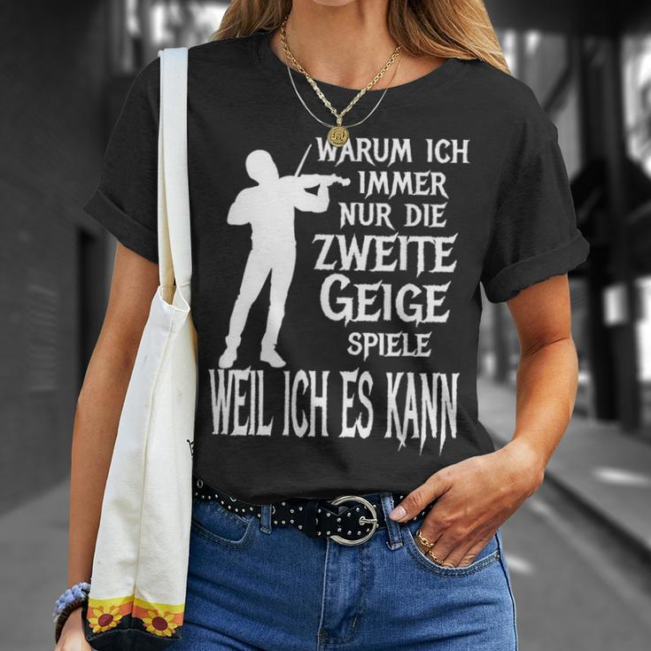 Secondiolin Classic Orchestra Musician T-Shirt Geschenke für Sie