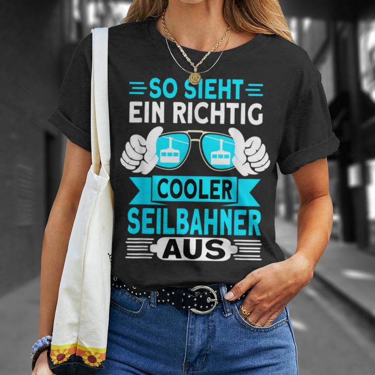 Seilbahn Gondel Seilbahner T-Shirt Geschenke für Sie