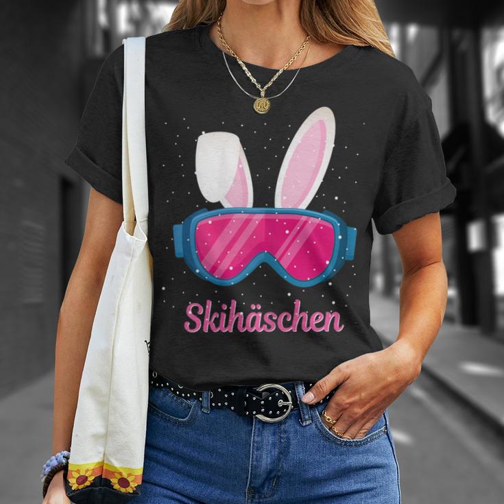 Skihaserl Ski Skihäschen Apres Ski Skiing T-Shirt Geschenke für Sie