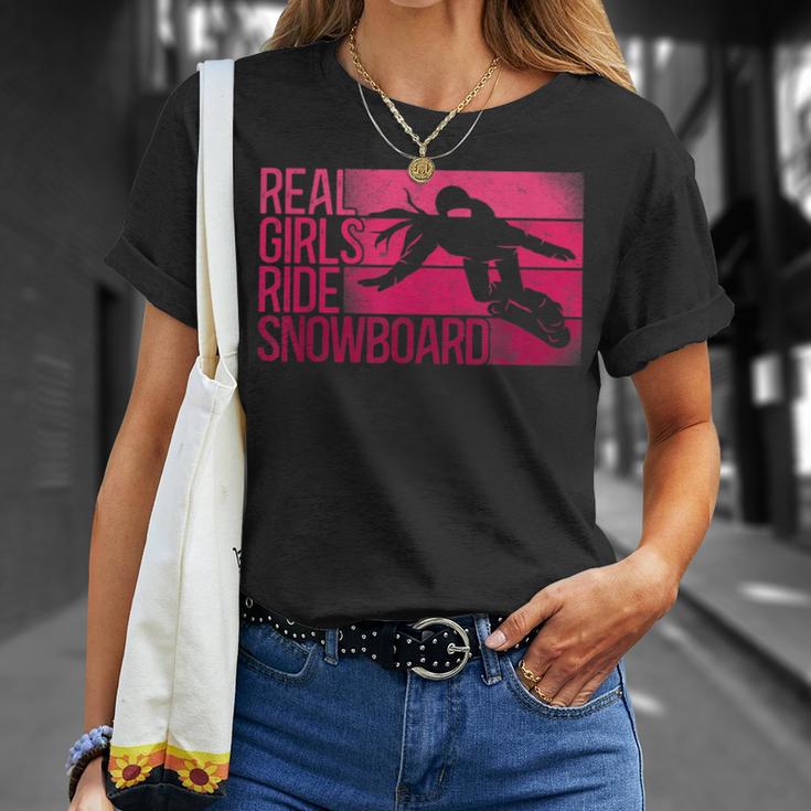 Snowboard Snowboardintage Girls Ride T-Shirt Geschenke für Sie