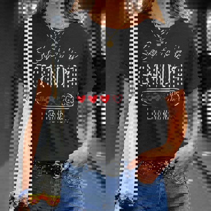 Soon To Be Grandma 2025 Loading Promoted To Grandma 2025 T-Shirt Gifts for Her