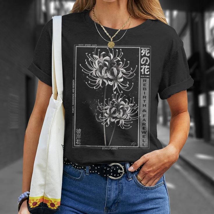 Spider Lily In Japanese Grunge Anime Floral Aesthetic Tank Top T-Shirt Gifts for Her Spider Lily In Japanese Grunge Anime Floral Aesthetic Tank Top T-Shirt Gifts for Her
