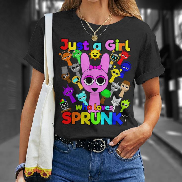 Sprunki Girls Fan Just A Girl Who Loves Sprunki Beats T-Shirt Geschenke für Sie