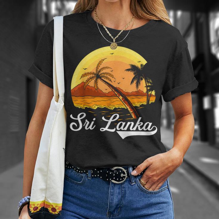 Sri Lanka Palm Tree Ocean Summer Holiday Sri Lanka S T-Shirt Geschenke für Sie