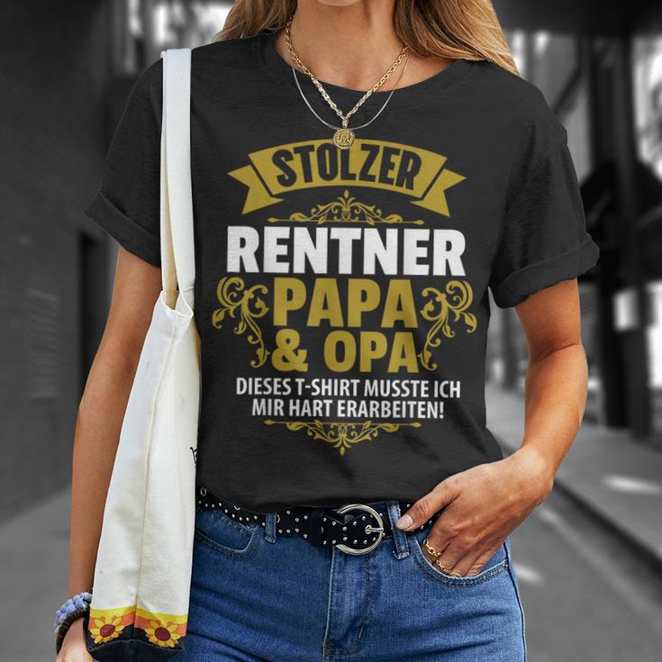 Stolzer Pensioner Papa Grandpa Retirement Pension T-Shirt Geschenke für Sie