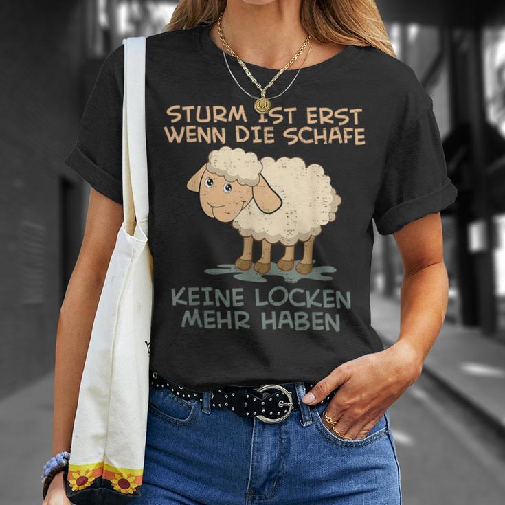 Storm Ist Erst Wenn Die Sheep Keine Locken Mehr Haben Sheep T-Shirt Geschenke für Sie