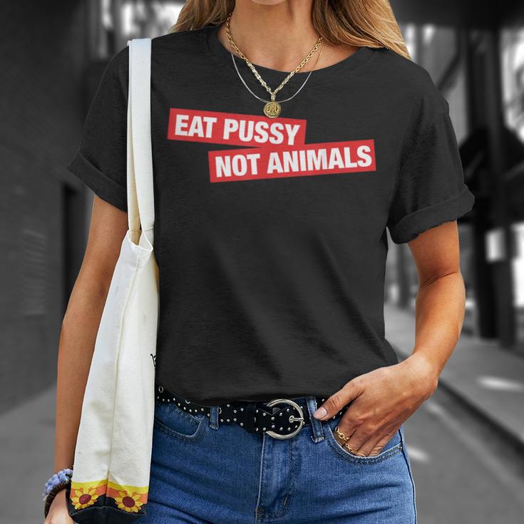 Stylish Eat Pussy Not Animalsegan T-Shirt Geschenke für Sie