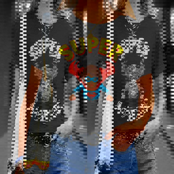 Super Auntie Hero Cape Flying Cartoon Niece Nephew T-Shirt Gifts for Her Super Auntie Hero Cape Flying Cartoon Niece Nephew T-Shirt Gifts for Her