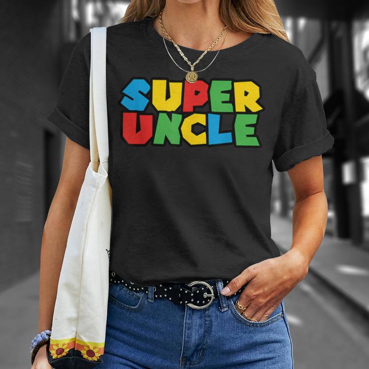 Superhero Uncle From Nephew Or Niece Super Uncle T-Shirt Geschenke für Sie