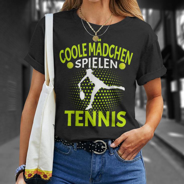 Tennis Player Cool Girls Playing Tennis T-Shirt Geschenke für Sie