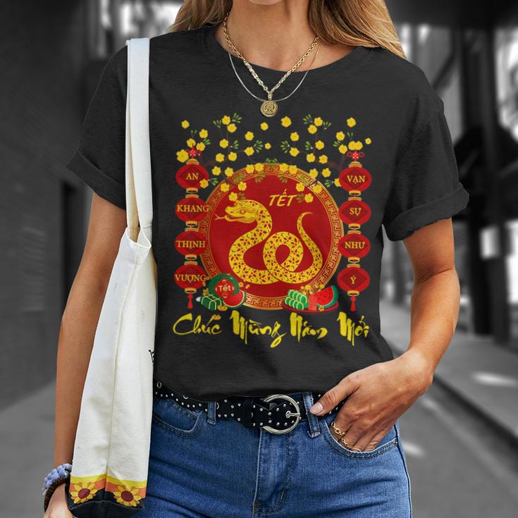Tet Traditional Vietnamese 2025 Chuc Mung Nam Moi Snake Year T-Shirt ...