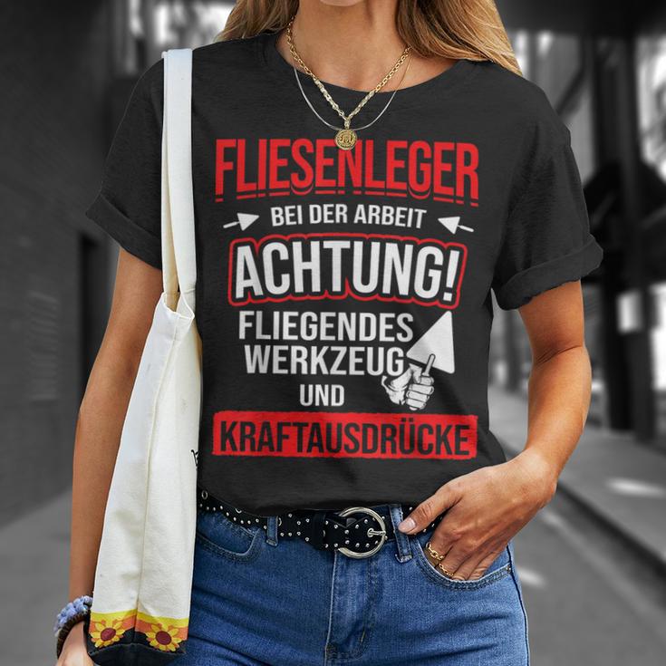 Tiling Bei Der Arbeiter T-Shirt Geschenke für Sie