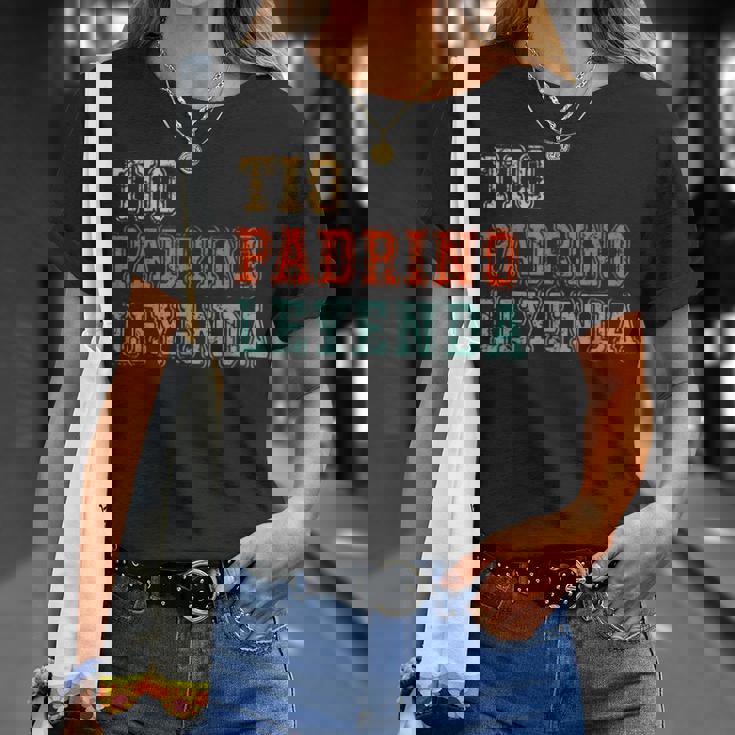 Tio Padrino Leyenda Tío Padrino Leyenda Mejor Padrino Camiseta unisex Regalos para ella