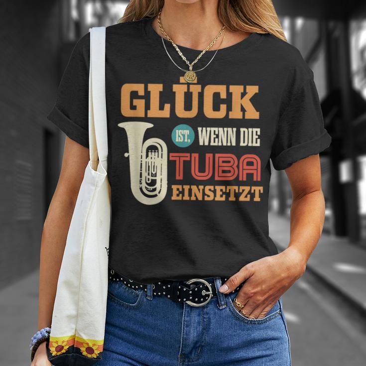 Tuba Glück Ist Wenn Die Tuba Einsatzt T-Shirt Geschenke für Sie