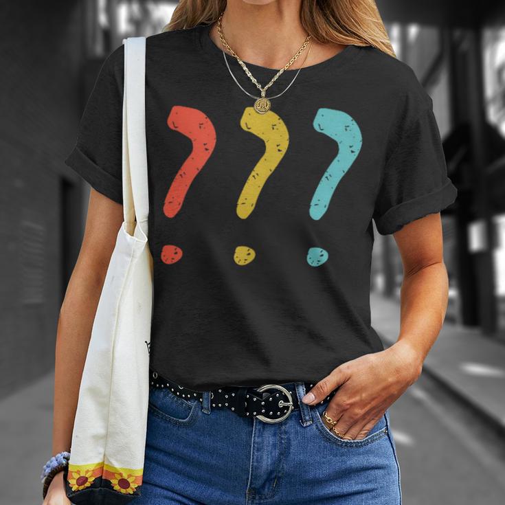 Vintage Question Mark T-Shirt Geschenke für Sie