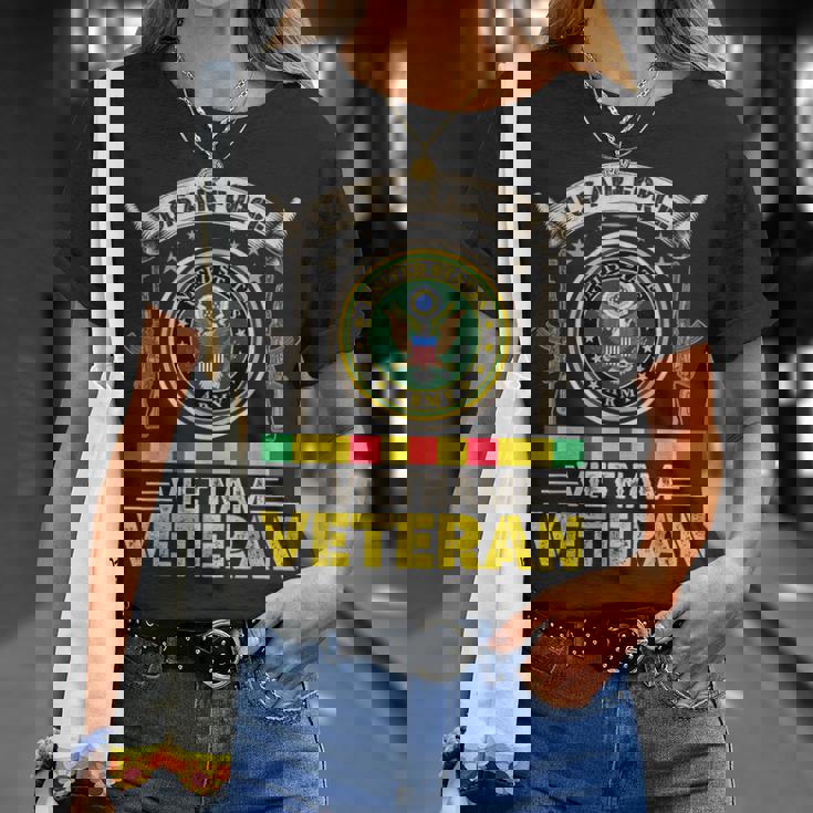 Vintage Us Air Force Vietnam Veteran Usa Flag Veterans Day T-Shirt Gifts for Her